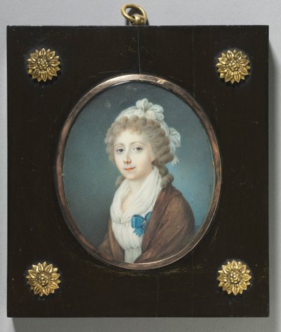 Portret van een edelvrouw door Unbekannt
