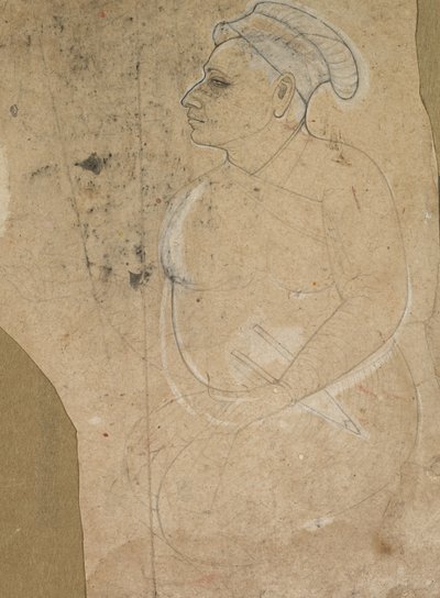 Portret van een ouder wordende man, ca. 1700 door Unbekannt