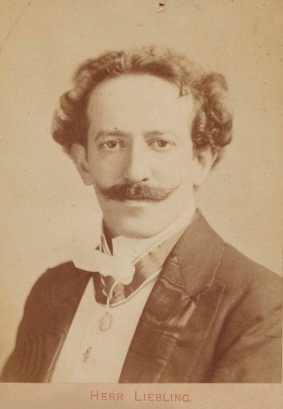 Portret van Pianist en Componist Georg Liebling door Unbekannt