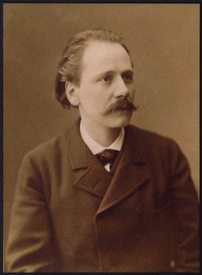 Portret van de componist Jules Massenet 1842-1912 door Unbekannt