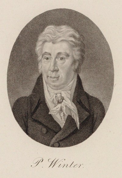 Portret van de componist Peter von Winter 1754-1825, ca. 1825 door Unbekannt