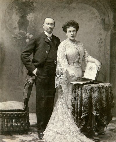 Portret van de leider van de vergadering van de Moskouse adel Pyotr Basilevsky 1855-1920 door Unbekannt