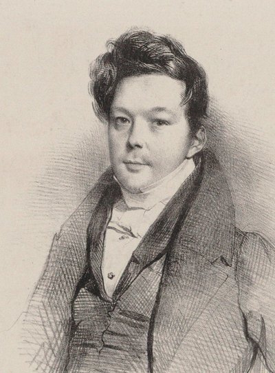Portret van de componist Auguste-Mathieu Panseron door Unbekannt