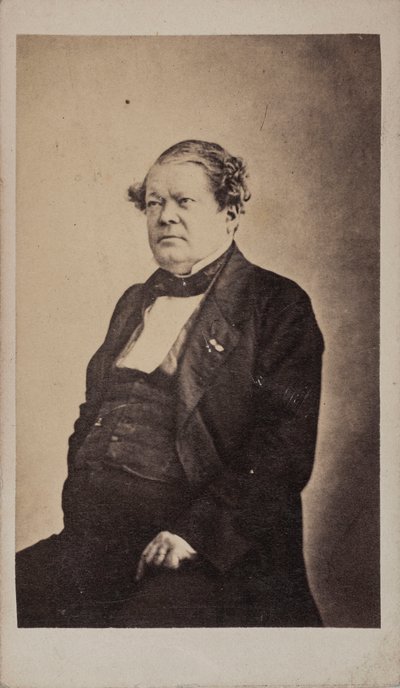 Portret van de componist Auguste-Mathieu Panseron 1796-1859, ca. 1855 door Unbekannt