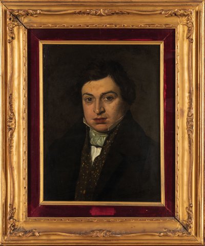 Portret van de componist Gioachino Antonio Rossini 1792-1868 door Unbekannt
