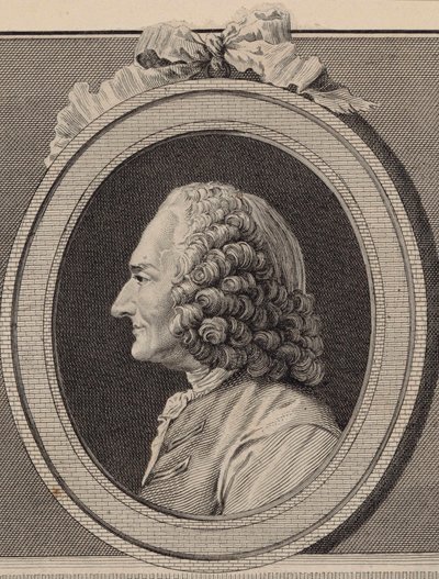 Portret van de componist Jean-Philippe Rameau 1683-1764 door Unbekannt