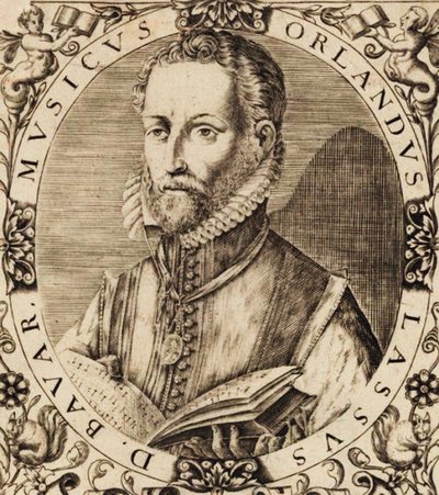 Portret van de componist Roland de Lassus door Unbekannt