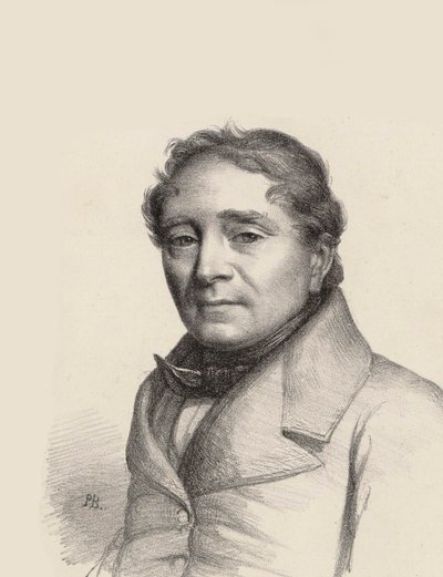 Portret van de operazanger Louis Antoine Eléonore Ponchard 1787-1866, 1845 door Unbekannt