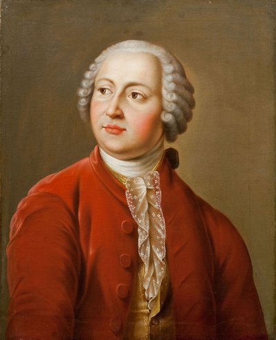 Portret van de geleerde Mikhail V. Lomonosov 1711-1765, begin 19e eeuw door Unbekannt