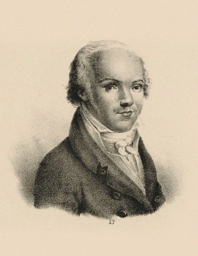 Portret van de violist en componist Andreas Romberg 1767-1821, c. 1815 door Unbekannt