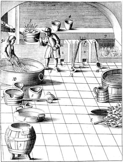 Voorbereiding van koper en zilver voor de productie van munten, 1683 door Unbekannt