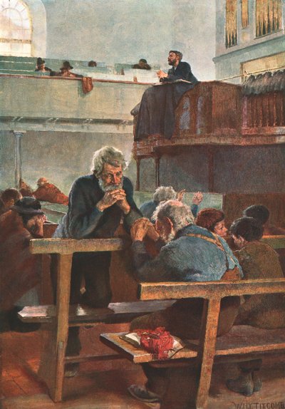 Primitieve Methodisten in Gebed, ca. 1889, ca. 1902 door Unbekannt