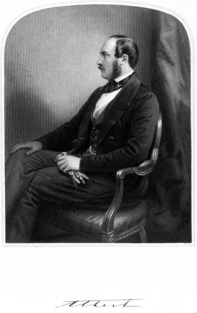 Prins Albert, echtgenoot van koningin Victoria, ca. 1850-1859 door Unbekannt