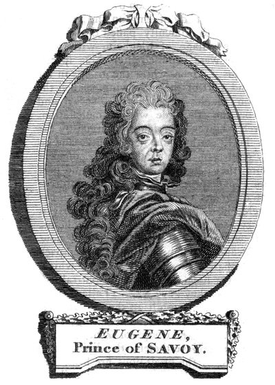 Prins Eugenius van Savoye, generaal in het Oostenrijkse leger door Unbekannt