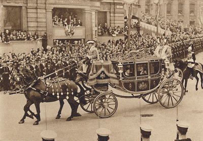 Prinses Elizabeth en haar neef Lord Lascelles met de Prinses Royal, 1937 door Unbekannt
