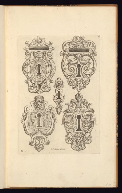 Print, Livre Nouveau de Serrurerie door Unbekannt