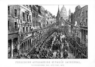 Processie nadert St. Paul