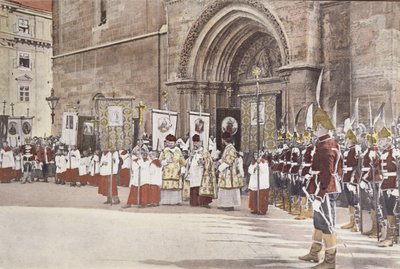 Processie ter ere van Sint Stefanus in Boedapest op 20 augustus door Unbekannt