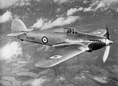 Prototype Hawker Hurricane getest door Flight Lieutenant PWS Bulman, ca. 1935-1941 door Unbekannt
