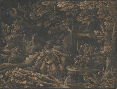 Pyramus en Thisbe door Unbekannt