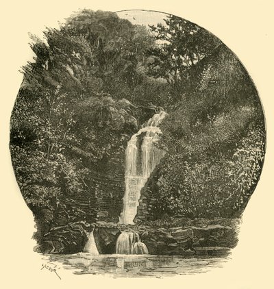 Pyrddin-watervallen, Vale of Neath door Unbekannt