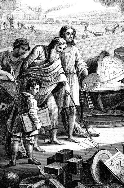 Pythagoras, oude Griekse wiskundige en filosoof door Unbekannt