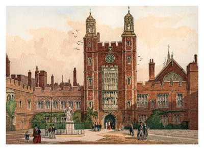 Binnenplaats van Eton College, 1880 door Unbekannt