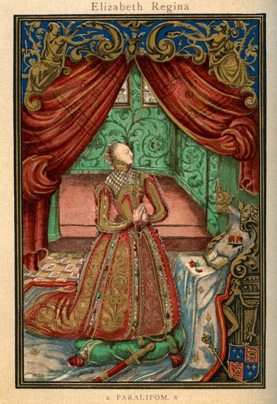 Koningin Elizabeth I in gebed, 1569, 1893 door Unbekannt