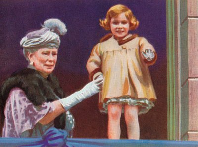 Koningin Mary en Prinses Margaret bij de gelegenheid van het Zilveren Jubileum van Koning George V door Unbekannt