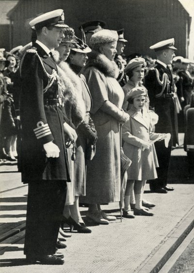 Koningin Mary vertrekt om Canada te bezoeken, 1939, 1951 door Unbekannt