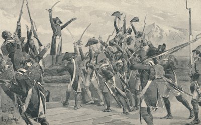 Soldaten van Rampon die de eed afleggen nooit over te geven, 1796, 1896 door Unbekannt