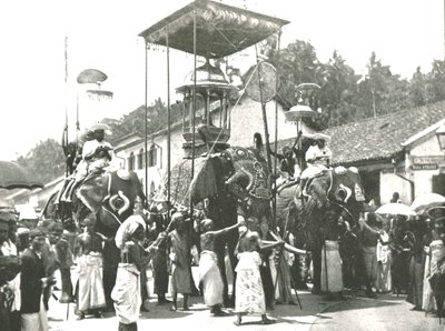 Religieuze processie, Colombo, Ceylon, 1895 door Unbekannt