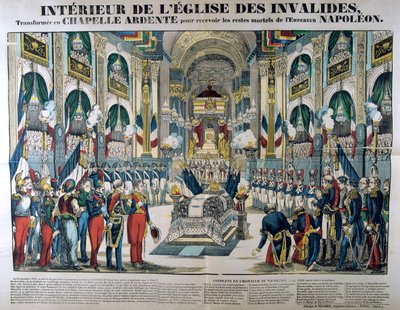 Resten van Napoleon I worden naar Les Invalides in Parijs gebracht, 15 december 1840, 19e eeuw door Unbekannt