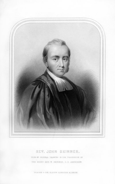 Dominee John Skinner, Schotse historicus en songwriter, 1870 door Unbekannt