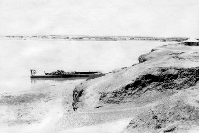 Rechteroever van de Tigris Rivier en Samarra, Mesopotamië, 1918 door Unbekannt