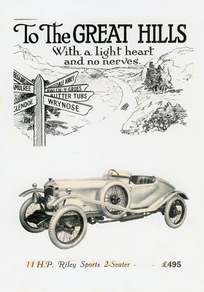 Riley MPH 2-Zitter Sport, ca. 1920s door Unbekannt