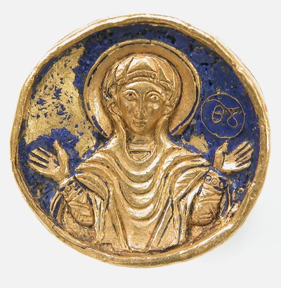 Ring met Emaille Bezel, Byzantijns, 19e of 20e eeuw 12e-13e eeuw stijl door Unbekannt