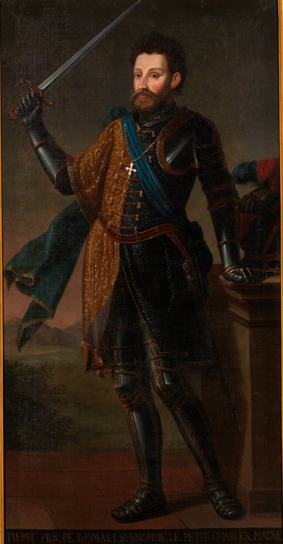 Portret van Pietro III Français: Olieverfschilderij uit de 18e eeuw, voorstellende Pierre II van Savoye, bewaard in het Koninklijk Paleis van Venaria Reale door Unbekannt