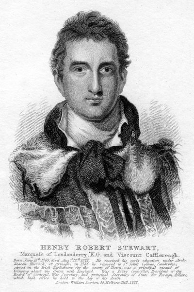 Robert Stewart, 1e markies van Londonderry, 1822 door Unbekannt