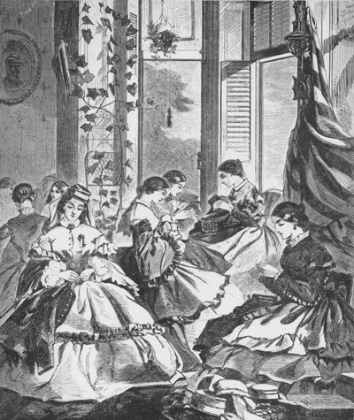 Rol van vrouwen in de oorlog, 1861, 1938 door Unbekannt