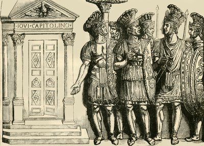 Romeinse soldaten, 1890 door Unbekannt