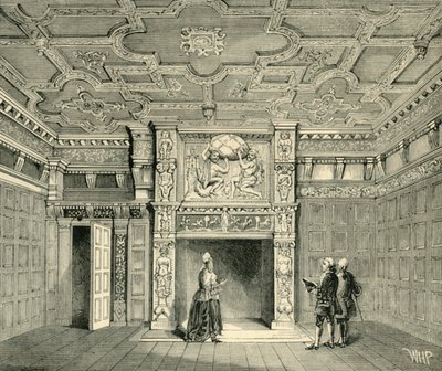 Kamer in Sir Paul Pindars Huis, ca. 1872 door Unbekannt