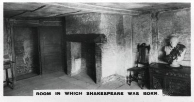 Kamer waarin Shakespeare werd geboren, ca. 1920s door Unbekannt