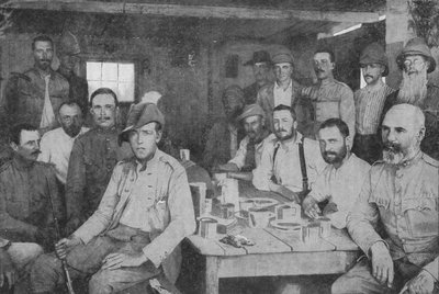 Ruw leven bij de Modderrivier: De officiersmess van de 3e Grenadier Guards, 1902 door Unbekannt