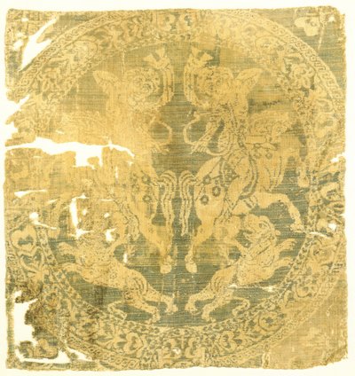 Rondel met Amazonen en een Kruis, Byzantijns, 7e-9e eeuw door Unbekannt