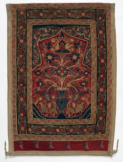 Koninklijke Ronde Tent gemaakt voor Muhammad Shah wandpaneel met één paneel B, 1834-1848 door Unbekannt