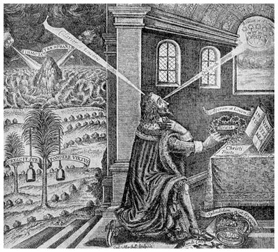 Koninklijk voorrecht: titelpagina van Eikon Basilike door Unbekannt