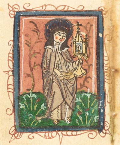 Heilige Clara van Assisi door Unbekannt