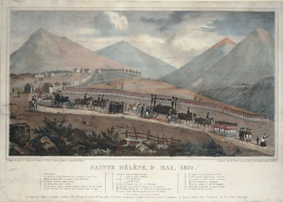 Sint-Helena, 9 mei 1821, 1839 door Unbekannt