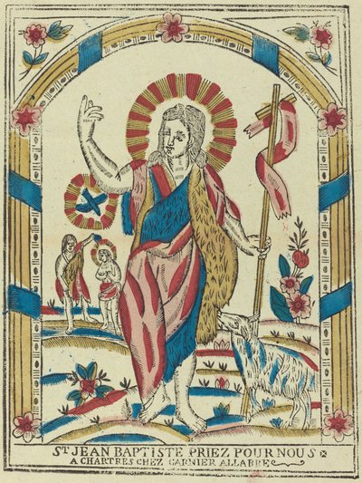 Sint Johannes de Doper bid voor ons, ca. 1820 door Unbekannt